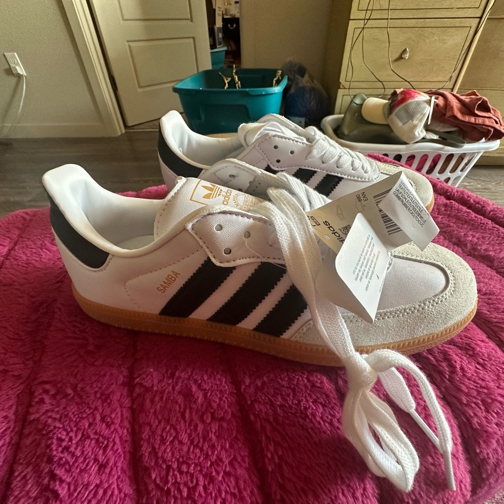 “Adidas” Samba White Black Sneakers